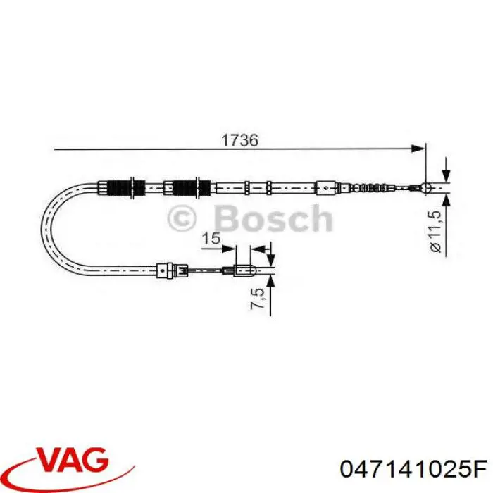 Купити 047141025F VAG Корзина зчеплення