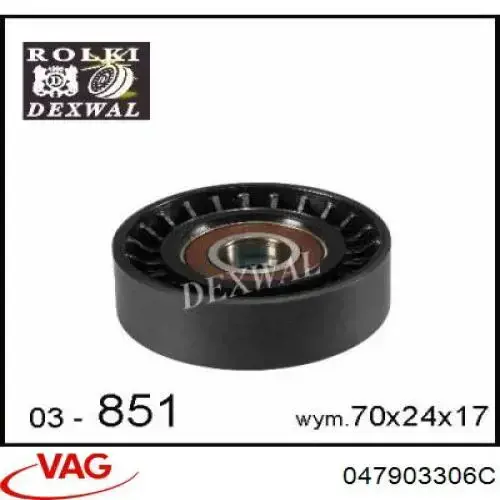 Купити 047903306C VAG Натяжний ролик