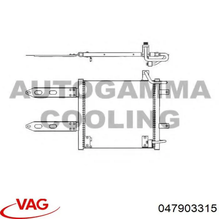 Натягувач приводного ременя VAG 047903315 ціна, від 24.29 USD