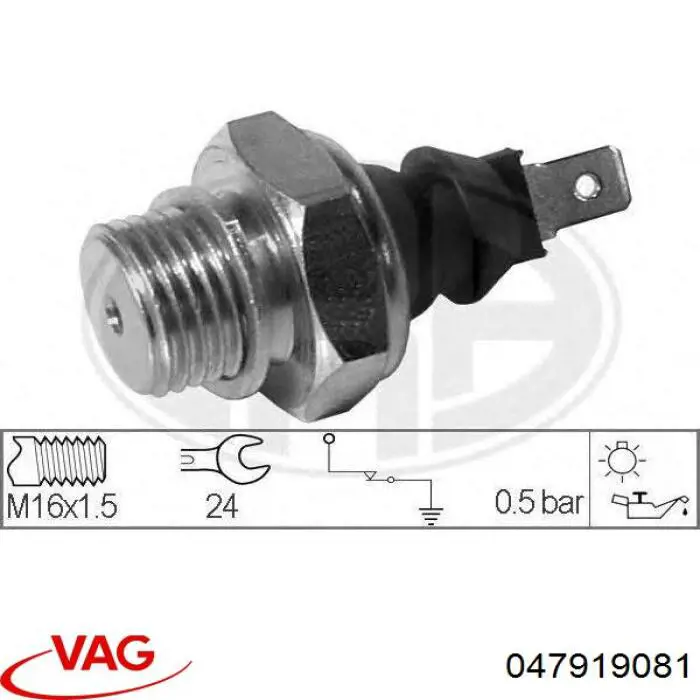 Манометри (показник тиску масла) VAG 047919081 ціна, від 2.54 USD