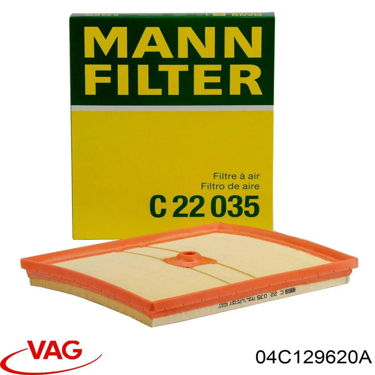 Фільтр повітряний VAG 04C129620A