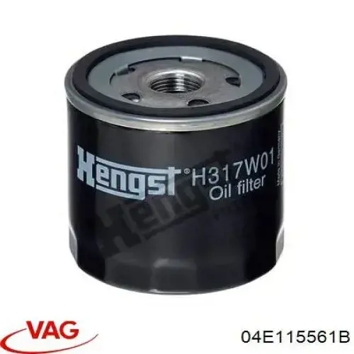 Масляний фільтр двигуна VAG 04E115561B ціна, від 5.80 USD