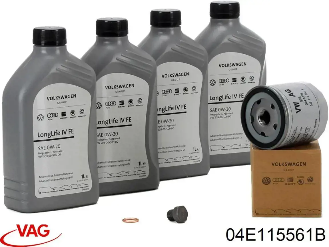 Масляний фільтр двигуна VAG 04E115561B ціна, від 5.80 USD