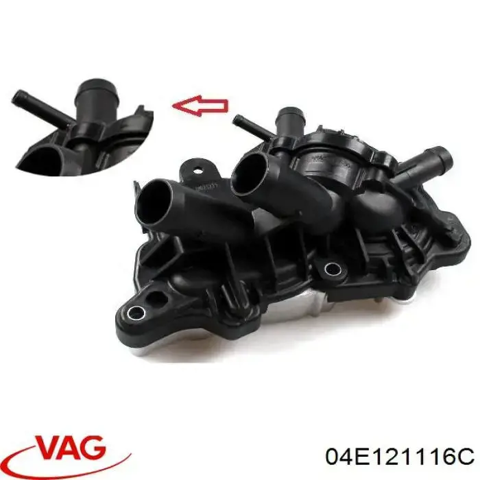Кожух термостата VAG 04E121117G ціна, від 31.23 USD