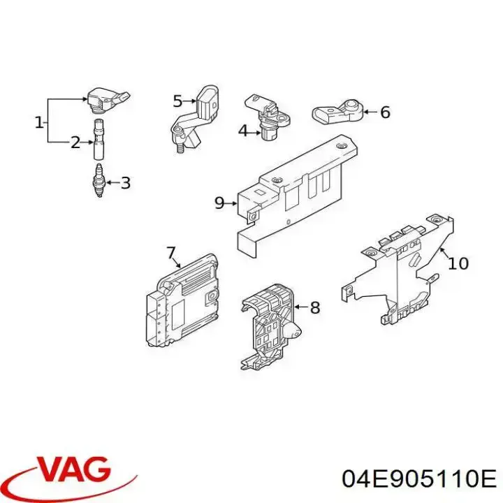 Котушка VAG 04E905110E