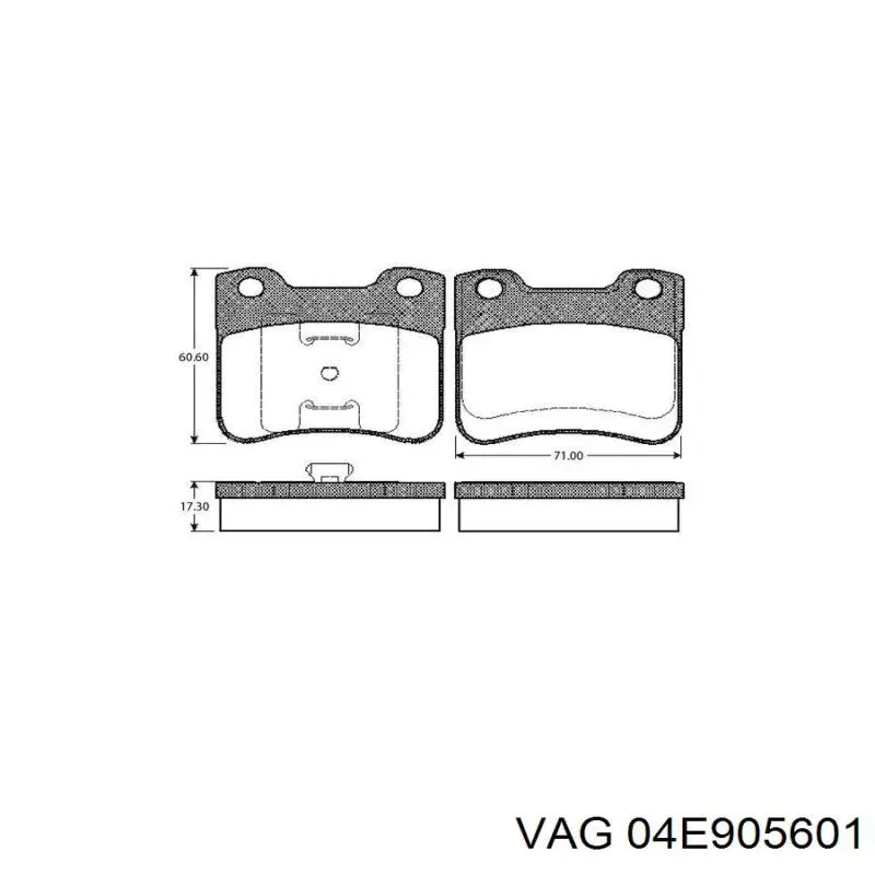 04E905601 VAG Свіча запалювання
