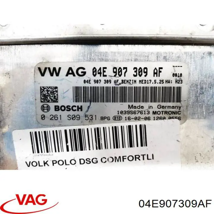 ЕБУ VAG 04E907309AF ціна, від 58.41 USD
