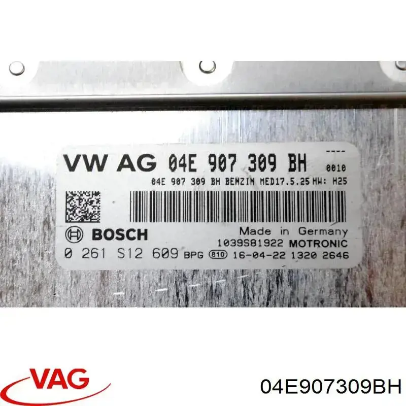  VAG 04E907309BH ціна, від 121.82 USD