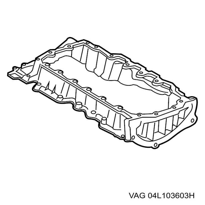 Піддон масляний картера двигуна, верхня частина VAG 04L103603H ціна, від 333.03 USD