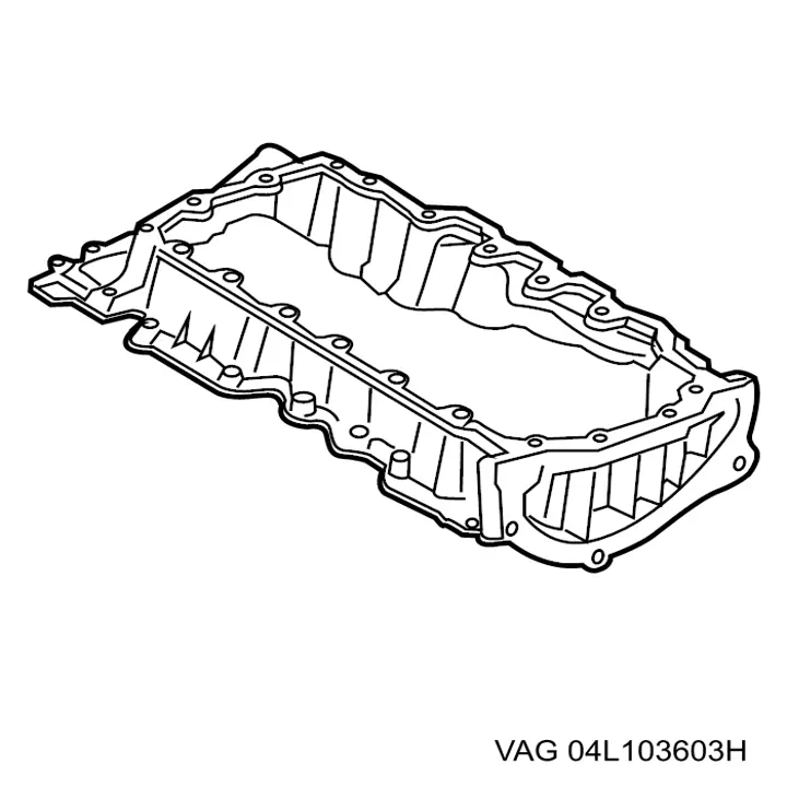 Купити 04L103603H VAG Піддон масляний картера двигуна, верхня частина