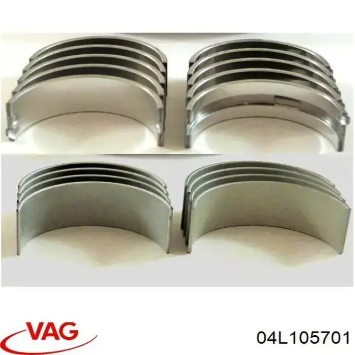 Купити 04L105701 VAG Вкладиші коленвала шатунні