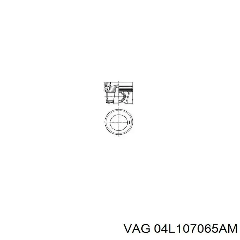 04L107065AM VAG Поршня на 1 циліндр, STD