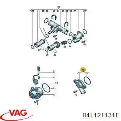 Купити 4010269 Metzger Фланець системи охолодження (трійник)
