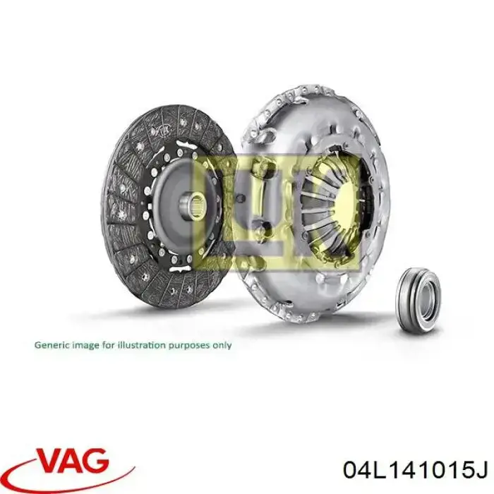 Комплект зчеплення (3 частини) VAG 04L141015J ціна, від 64.40 USD