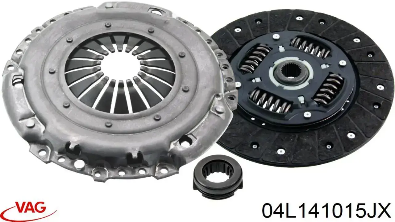 Комплект зчеплення (3 частини) VAG 04L141015JX ціна, від 64.40 USD