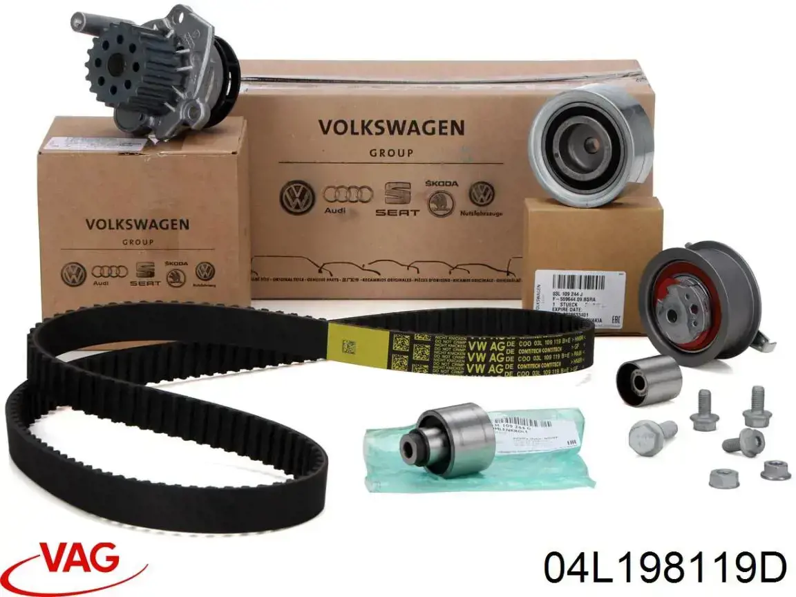 Комплект ГРМ 04L198119D VAG