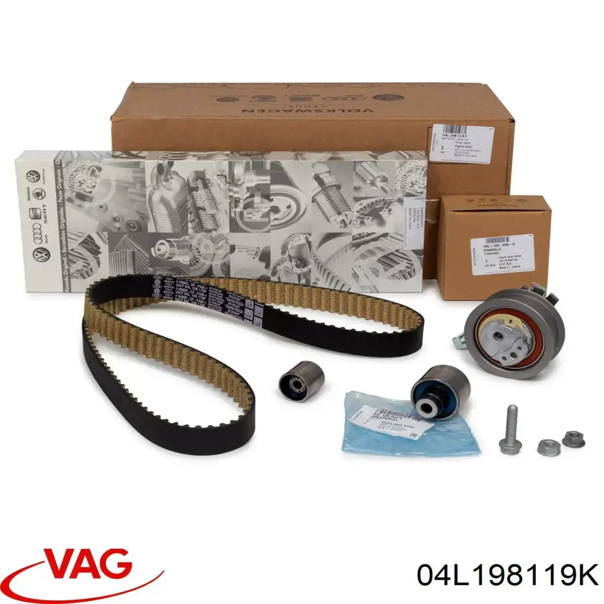 04L198119K VAG Ремінь ГРМ, комплект