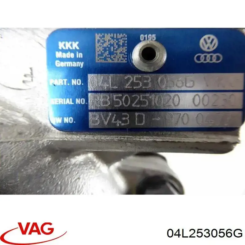 Купити 04L253056J VAG Турбіна