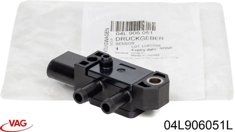 04L906051L VAG Датчик тиску вихлопних газів
