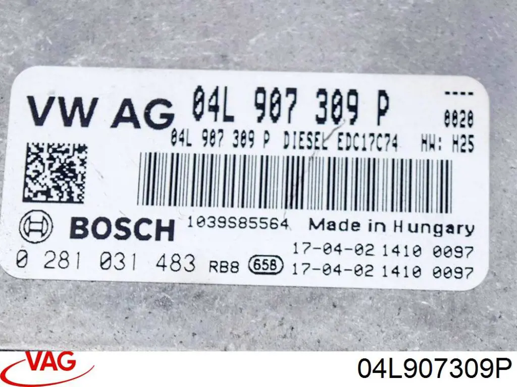 ЕБУ VAG 04L907309P ціна, від 54.98 USD