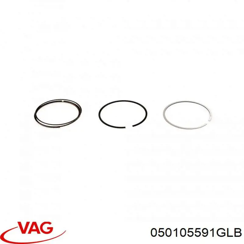 Вкладиші коленвала, корінні, комплект, стандарт (STD) VAG 050105591GLB ціна, від 63.89 USD