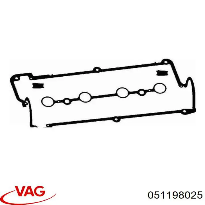 051198025 VAG прокладка клапанної кришки двигуна