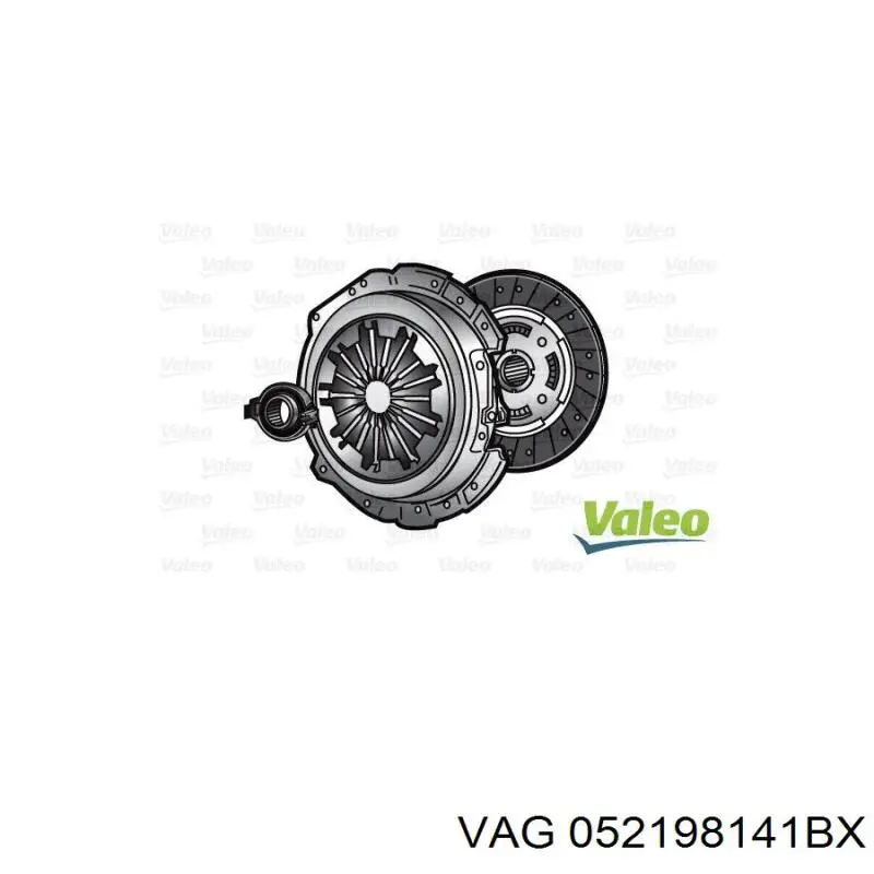 Купити 052198141BX VAG Комплект зчеплення (диск, корзина, підшипник)
