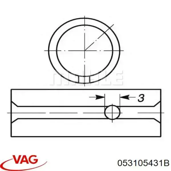 Купити 553698 Glyco Втулка шатуна