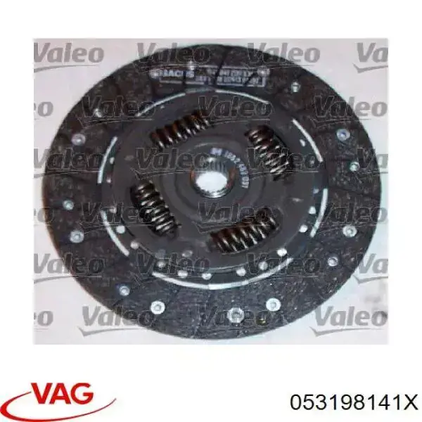 Купити 053198141X VAG Комплект зчеплення (диск, корзина, підшипник)