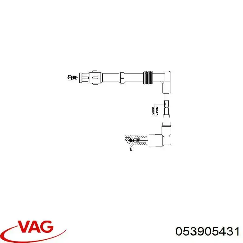 Дроти запалювання VAG 053905431 ціна, від 30.11 USD