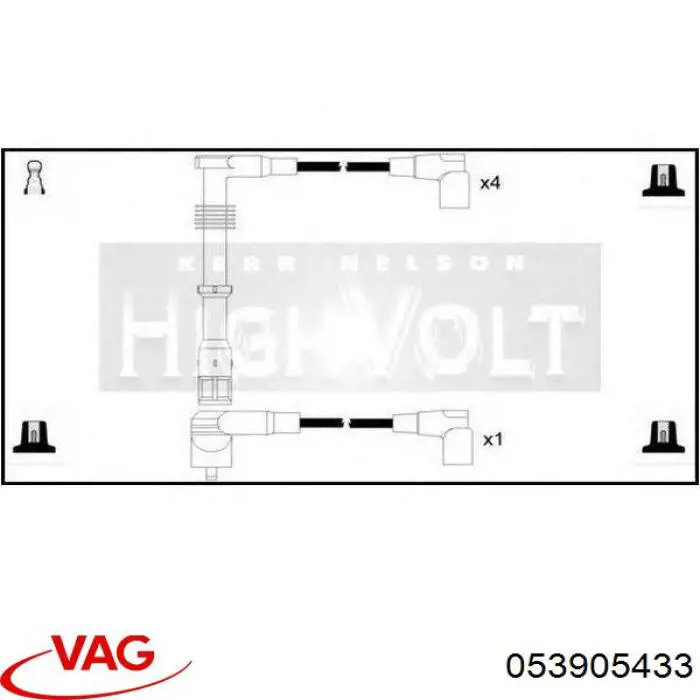 Дріт високовольтний VAG 53905433