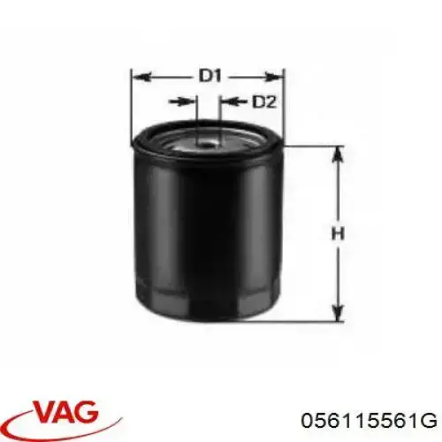 056115561G VAG Фільтр масла