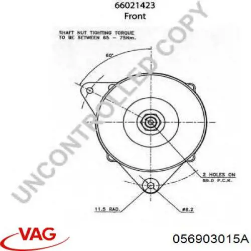 Купити 056903015A VAG Генератор