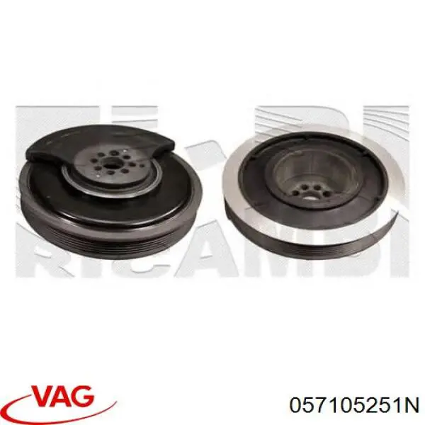 Шків колінвала (демпфер ) VAG 057105251N ціна, від 55.56 USD
