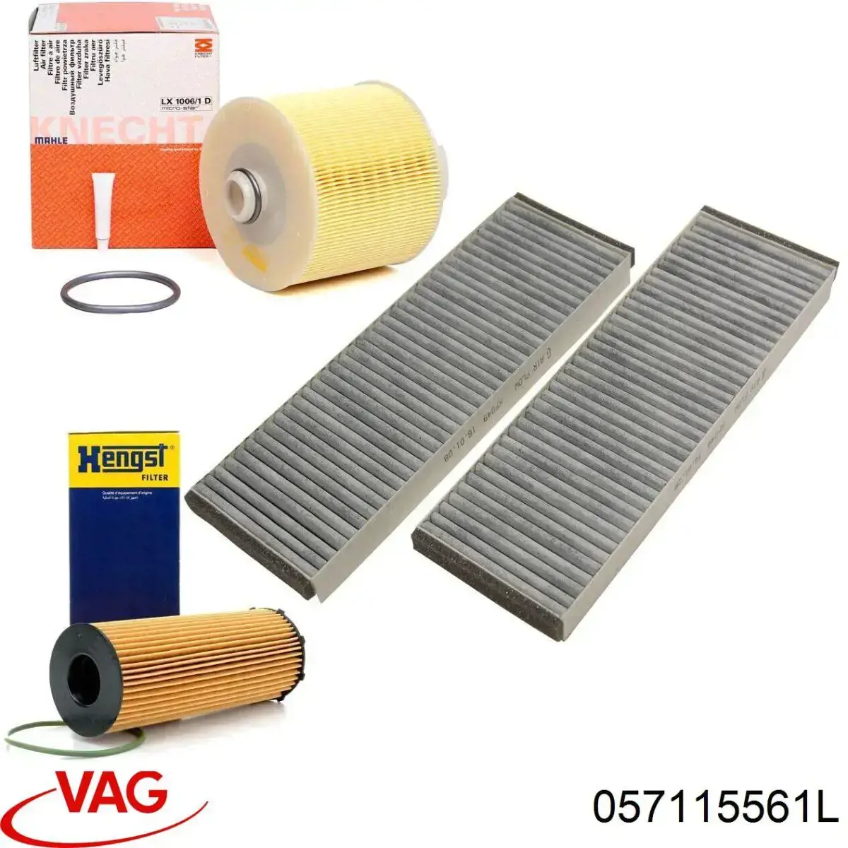 Масляний фільтр двигуна VAG 057115561L ціна, від 10.60 USD