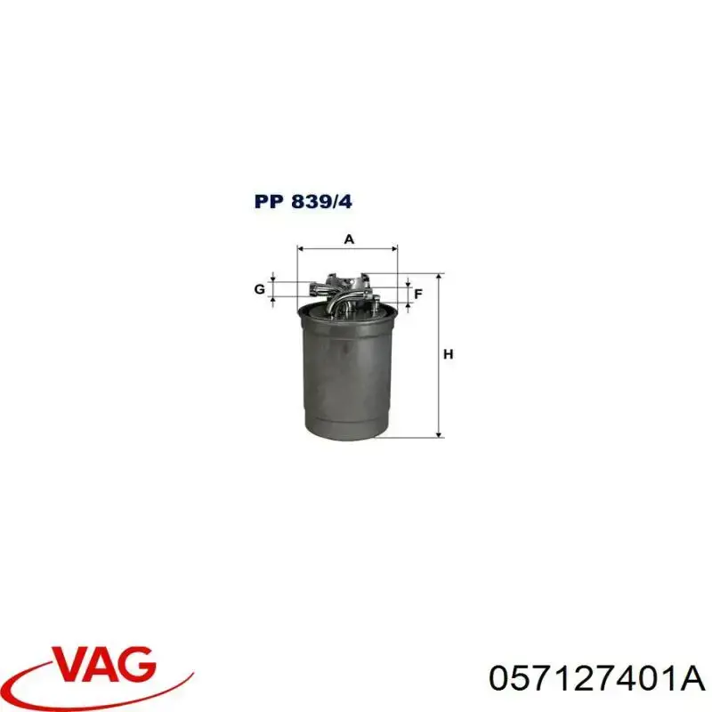 Фільтр паливний VAG 057127401A