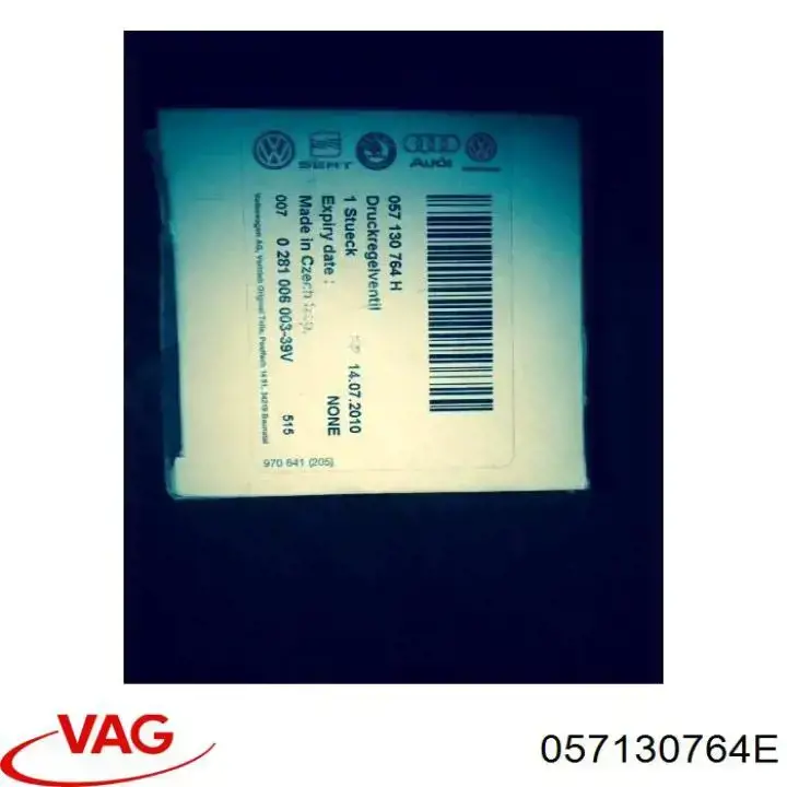 Регулятор тиску палива VAG 057130764E ціна, від 87.82 USD