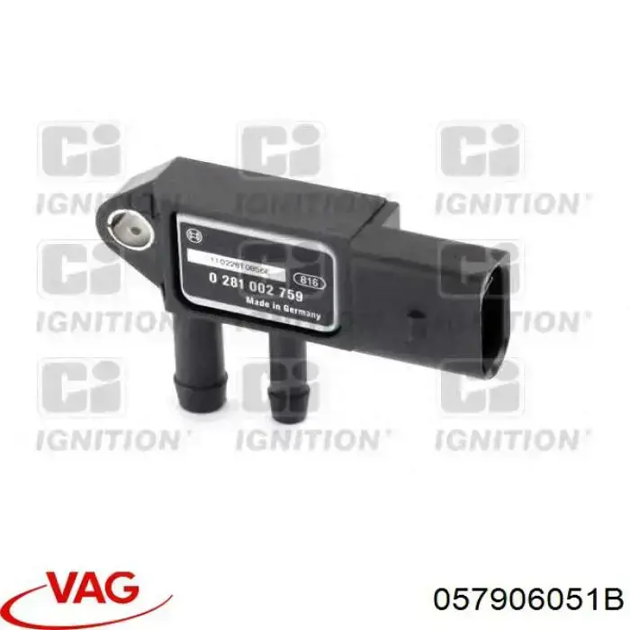 Датчик тиску вихлопних газів VAG 057906051F ціна, від 36.68 USD