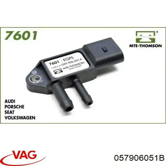 Купити 057906051F VAG Датчик тиску вихлопних газів