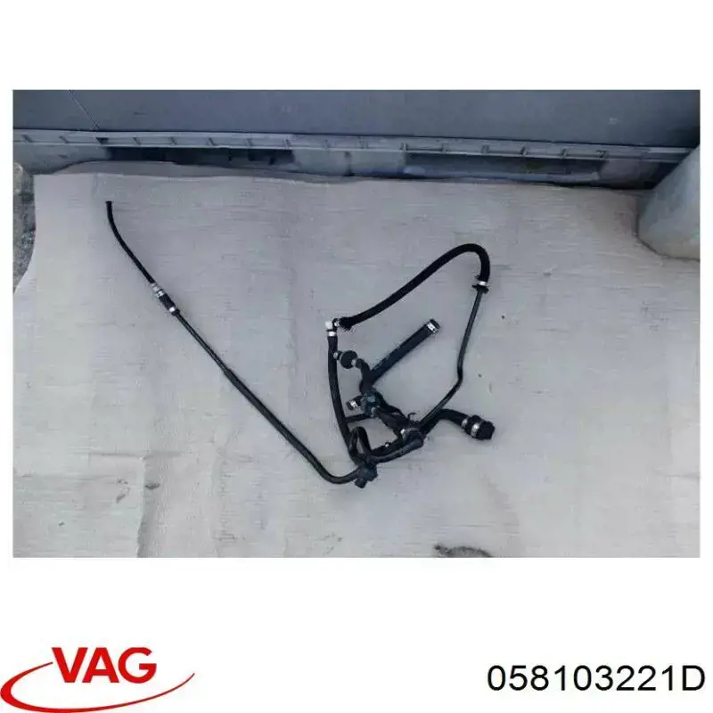 Трубка картера повітряна VAG 058103221D ціна, від 43.40 USD