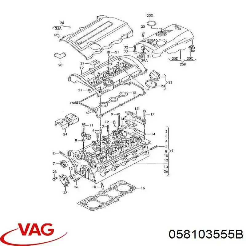 Купити 058103555B VAG Масловіддільник