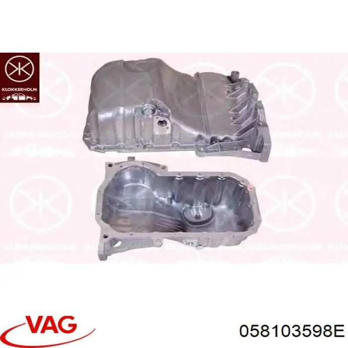 Піддон масляний картера двигуна 058103598E VAG