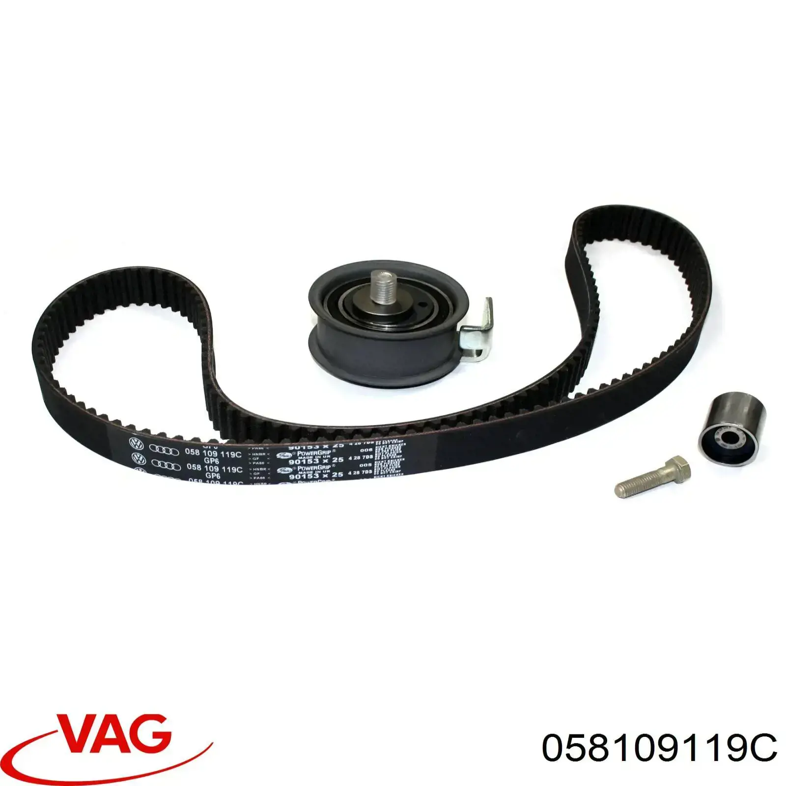 Ремінь ГРМ 058109119C VAG