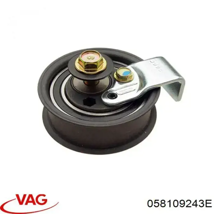 Ролик натяжителя ременя газорозподілу VAG 058109243E ціна, від 43.43 USD