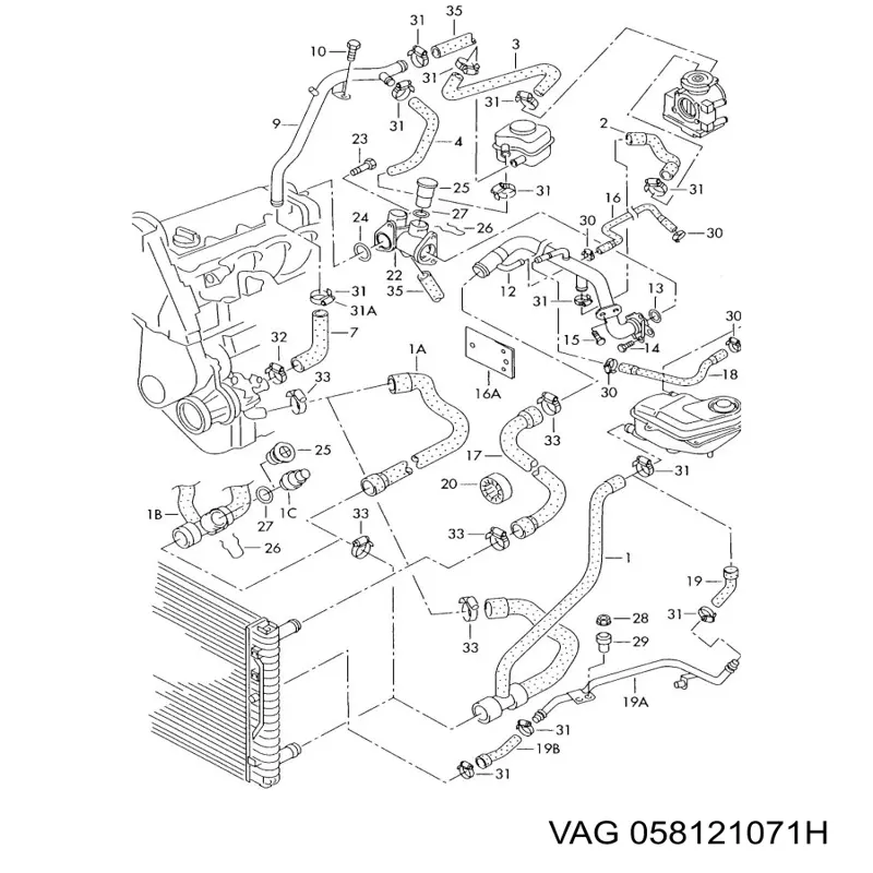  VAG 058121071H ціна, від 10.68 USD