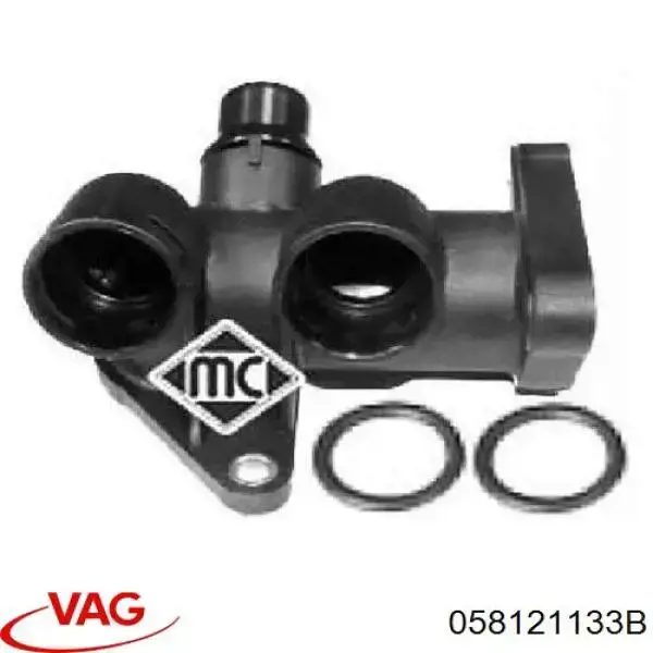 Купити 058121133B VAG Фланець системи охолодження (трійник)