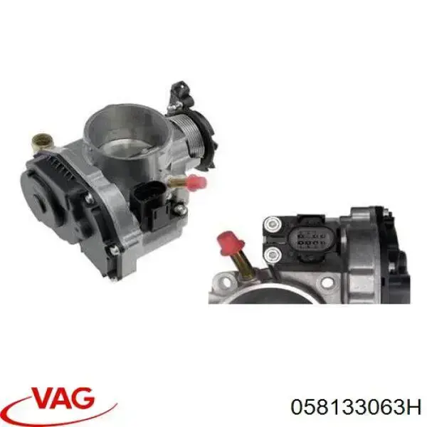 Дросільна заслінка 058133063H VAG