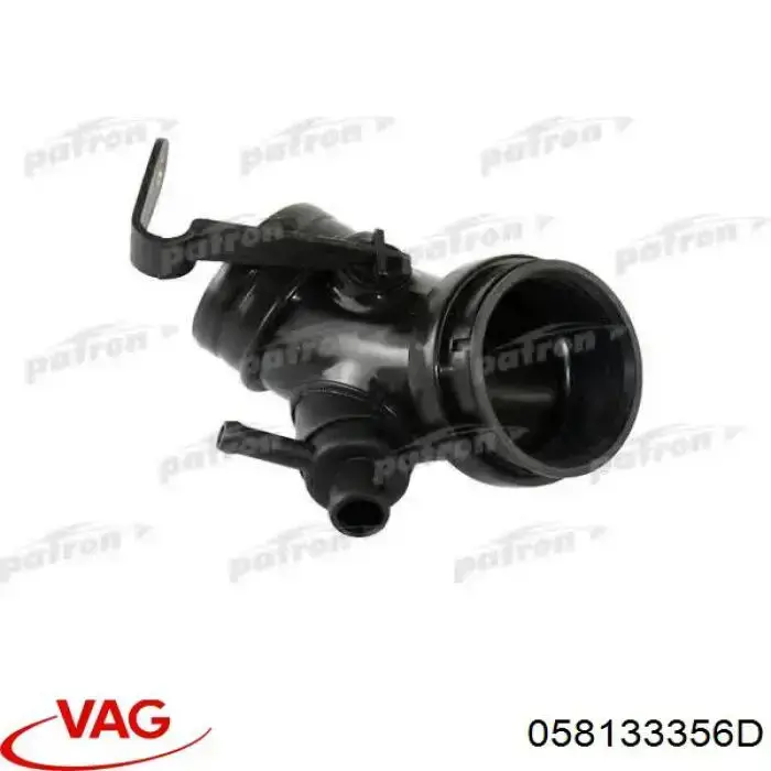 Патрубок повітряний, дросельної заслінки VAG 058133356D ціна, від 8.47 USD
