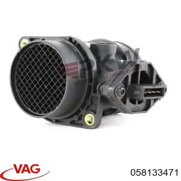 Датчик масової витрати повітря VAG 058133471 ціна, від 48.79 USD