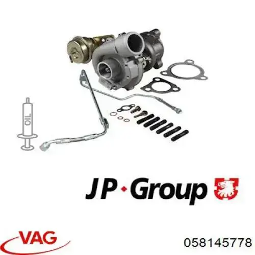 Трубка/шланг подачі масла до турбіни VAG 058145778 ціна, від 95.41 USD